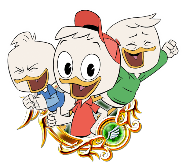Huey, Dewey, Louie, and Uncle Donald PNG